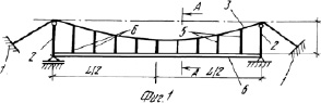 Дано распределение нагрузки для конструкции моста изображение конструкции моста
